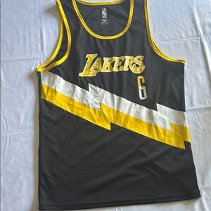NBA Lakers Black and Yellow Jersey